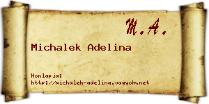 Michalek Adelina névjegykártya
